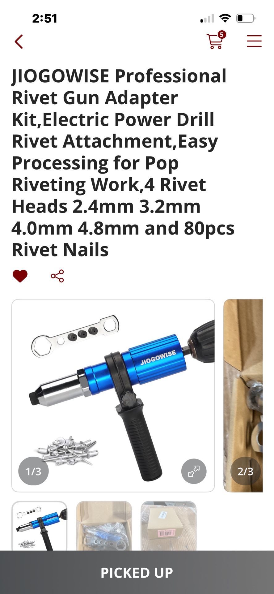 Rivet Tool For Drill
