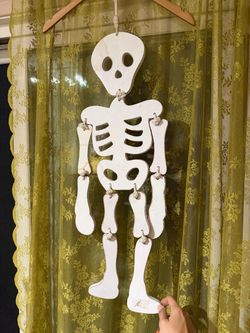 Wooden Skeleton Decor