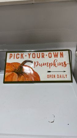 Pumpkin Sign 
