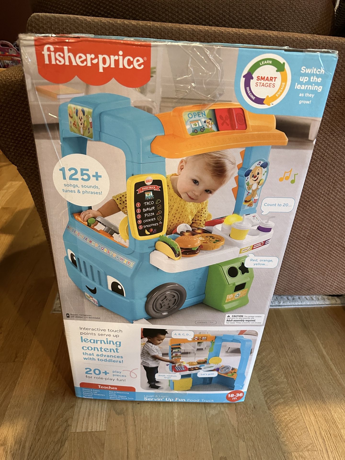 Fisher-Price Toddler Learning Toy Laugh & Learn Servin’ Up Fun Food Truck Toddler Toy