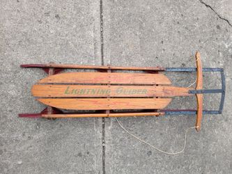 RARE Vintage 1950's Lightning Guider Sled