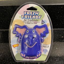 Fresh Friends Air Freshener Lullaby Lavender Peanuts Elephant NEW