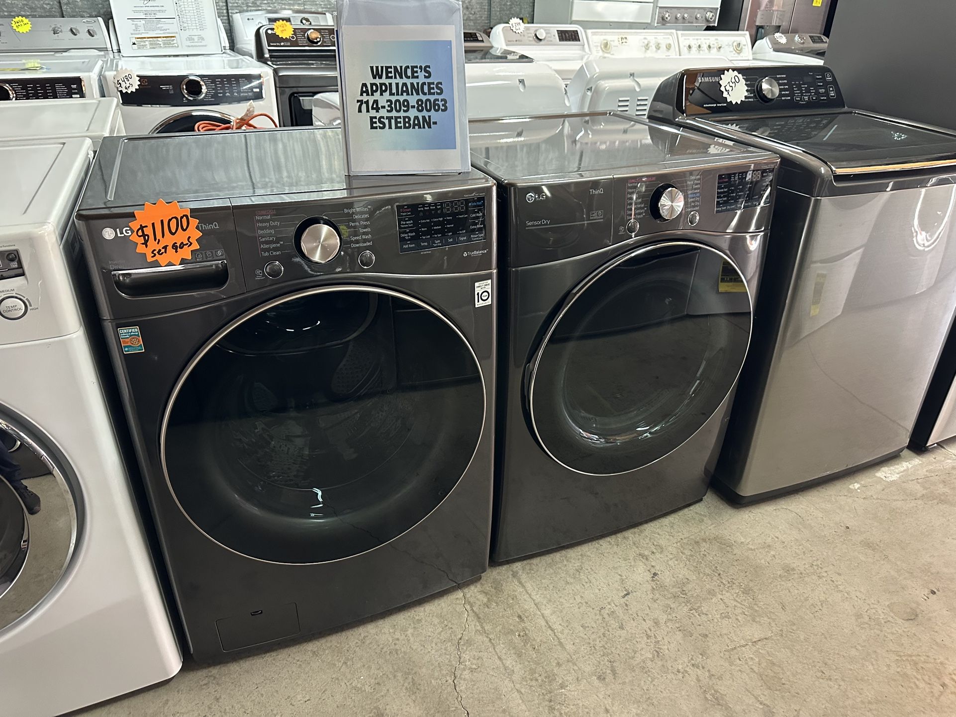 LG Washer And Gas Dryer Set