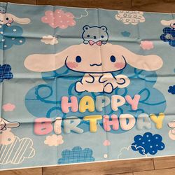 Cinnamoroll Happy Birthday Set – Banner + Decoraciones