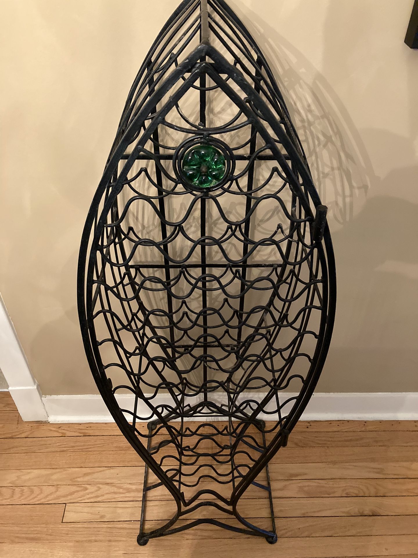 54 x17 x14 Fish Shaped Metal Wine Rack for Sale in Chicago