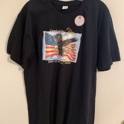 Land Of The Free Size L Mens Tee NWOT
