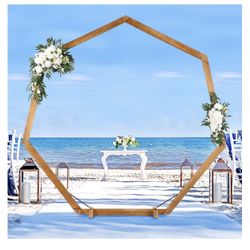 Heptagonal Wooden/Wood Arch 7.2FT