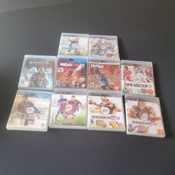  10 PS3 GAMES. ALL WOTK FINE. AL FOR 50. FIRM