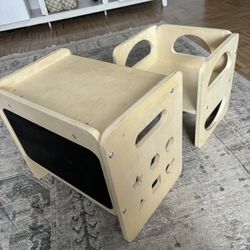 Montessori table and chair