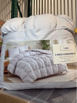KING Casual Living Zuri Mega Puff 3-piece Comforter Set