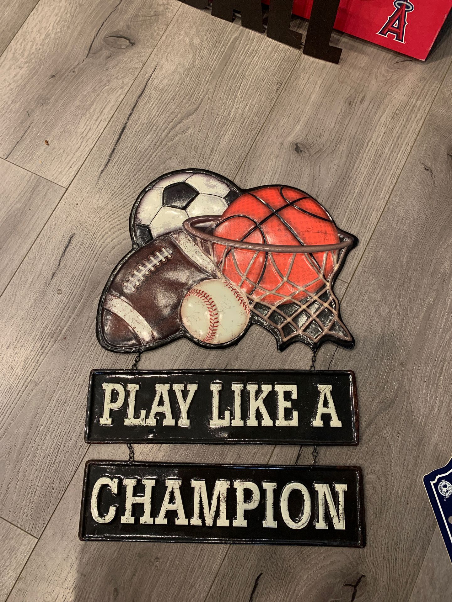 Sports room decor