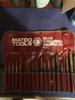 Matco Tools 17-Piece Punch and Chisel Set New - $210