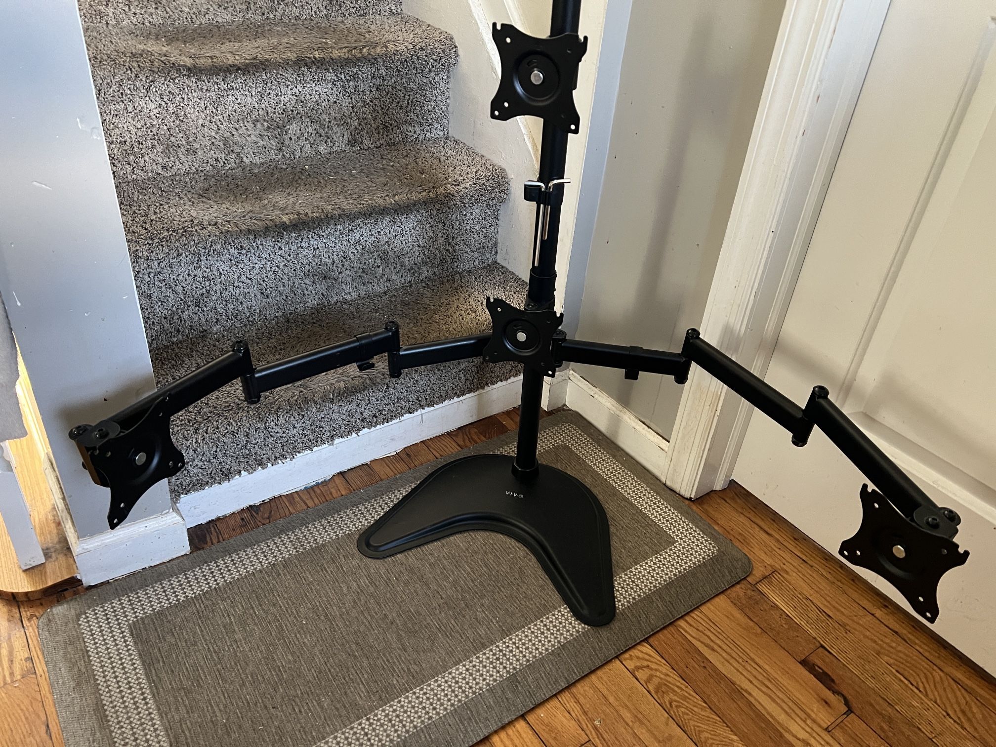 Quad  Computer Monitors Stand