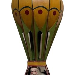 Vintage Metal Dept 56 Santa Hot Air Balloon