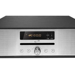 iLive Electronics Bluetooth Home Music System with CD Player, Built in Stereo Speakers, Includes Remote, Black (IHB340B)