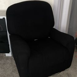 Black armchair
