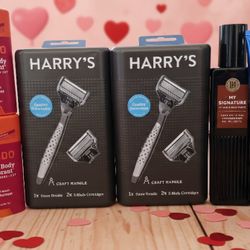 Mens Harry's Shavers, Mando Deodorant Stick, Mando Spray Deodorant, Hydration Body Cream, Cologne Mist