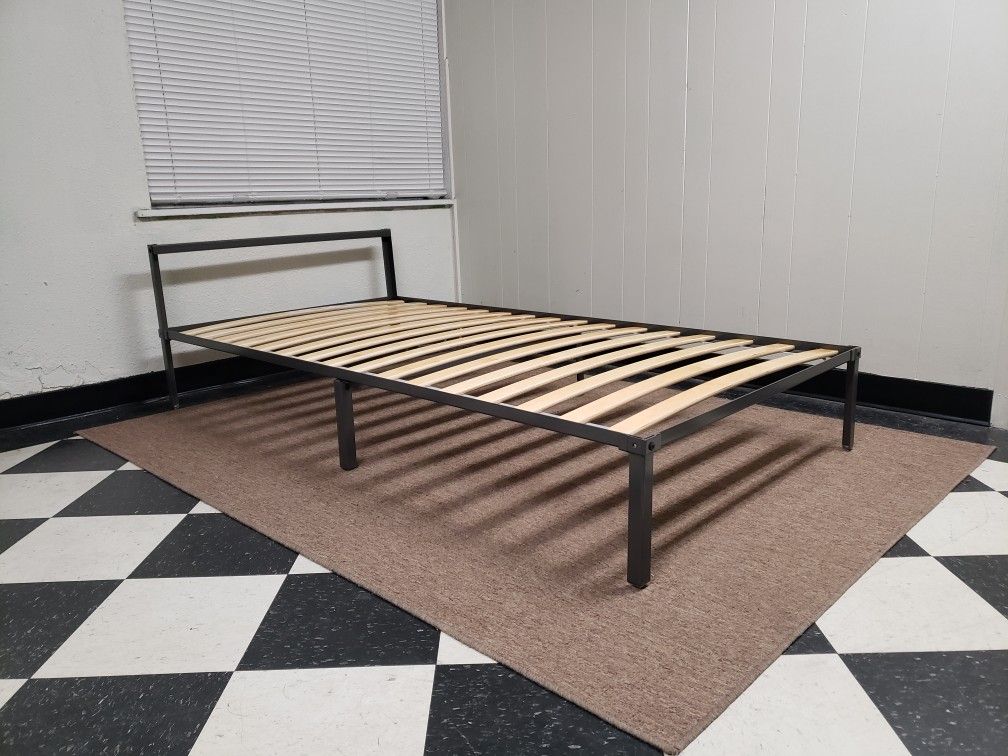 Twin size bed frame - can DELIVER almost anywhere for $20 extra - gently used and in LIKE NEW condition π