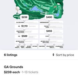 Phoenix Open - 2 Sat GA Tickets 
