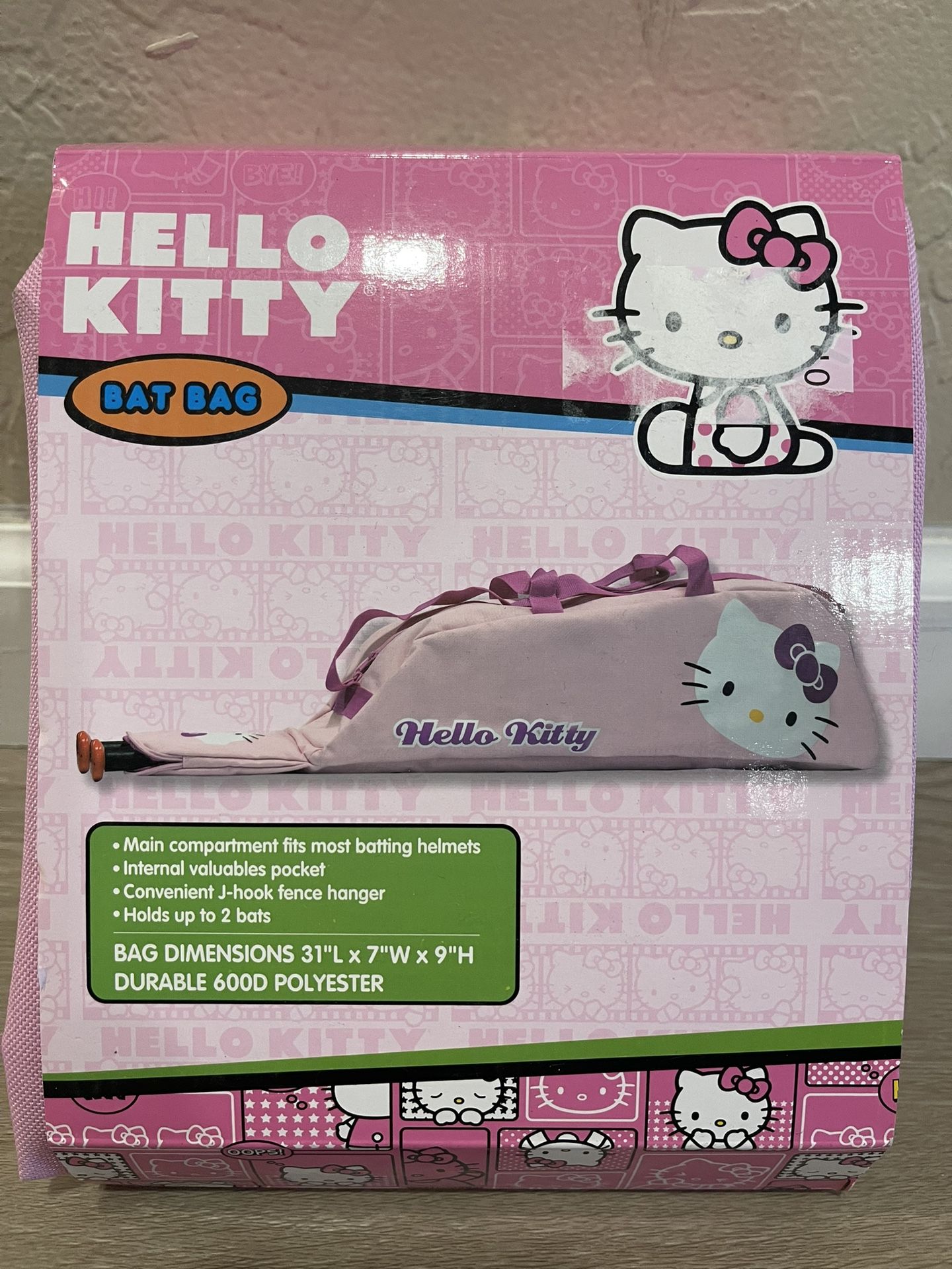 Hello Kitty Baseball Bat and Helmet Bag