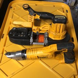 Dewalt 20 V  18 Ga Metal Shear Cutter + Compact Band Saw