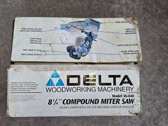 Delta 8 1/4 Compound Miter Saw New Open Box