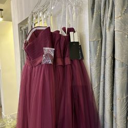 New Raspberry-color Bridesmaid Dresses 