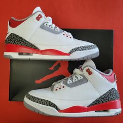 Jordan 3 Fire Red Size 8.5