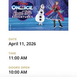 4 tickets Disney on Ice 4/11 @ 11:00am