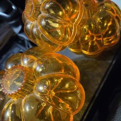 Orange Plastic Candy Holders