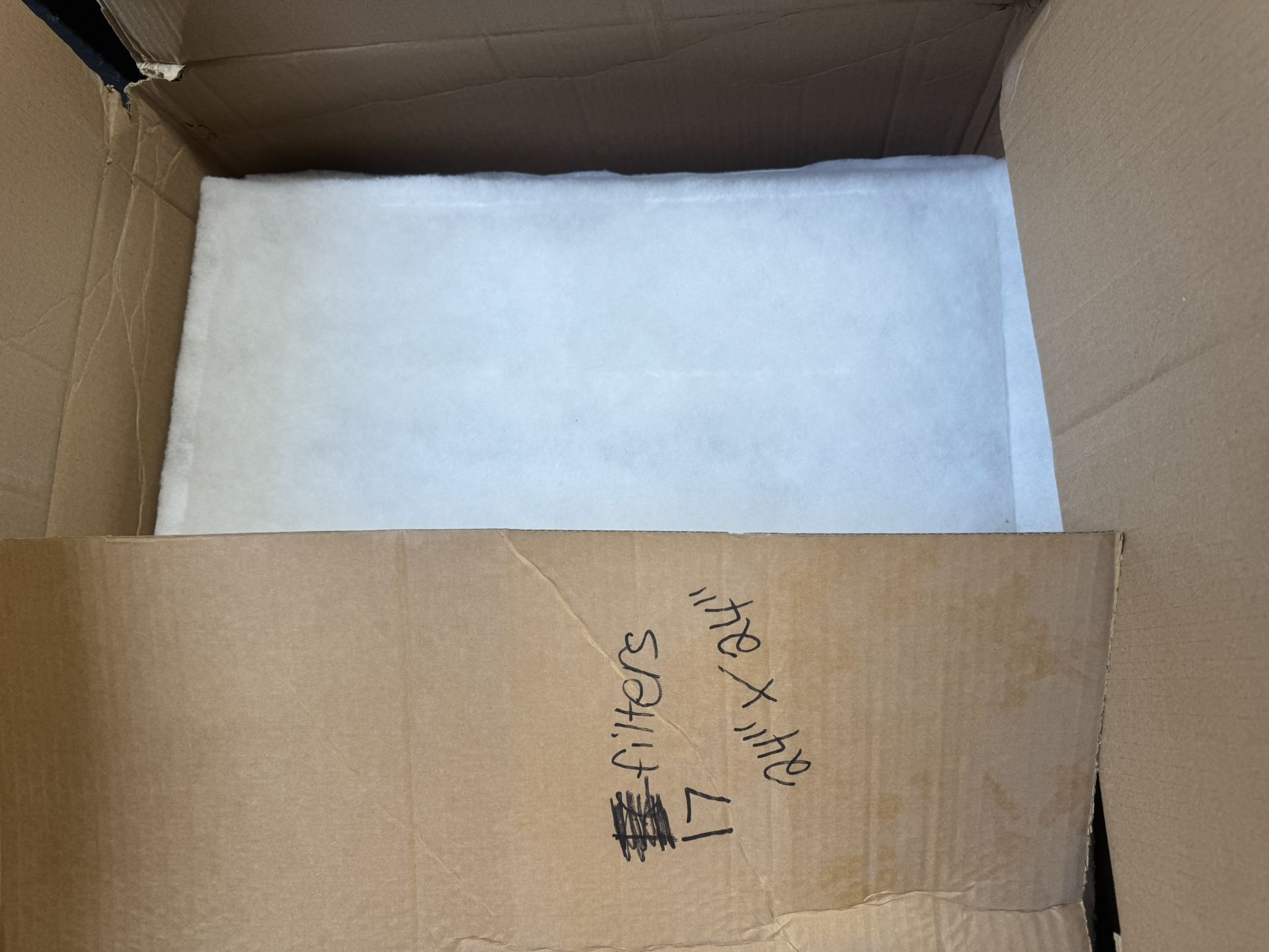 17, 24” x 24” x 1” paint booth filters