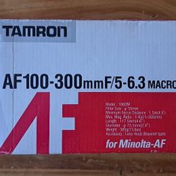 Tamron AF100-300mmF/5-6.3 For Minolta-AF