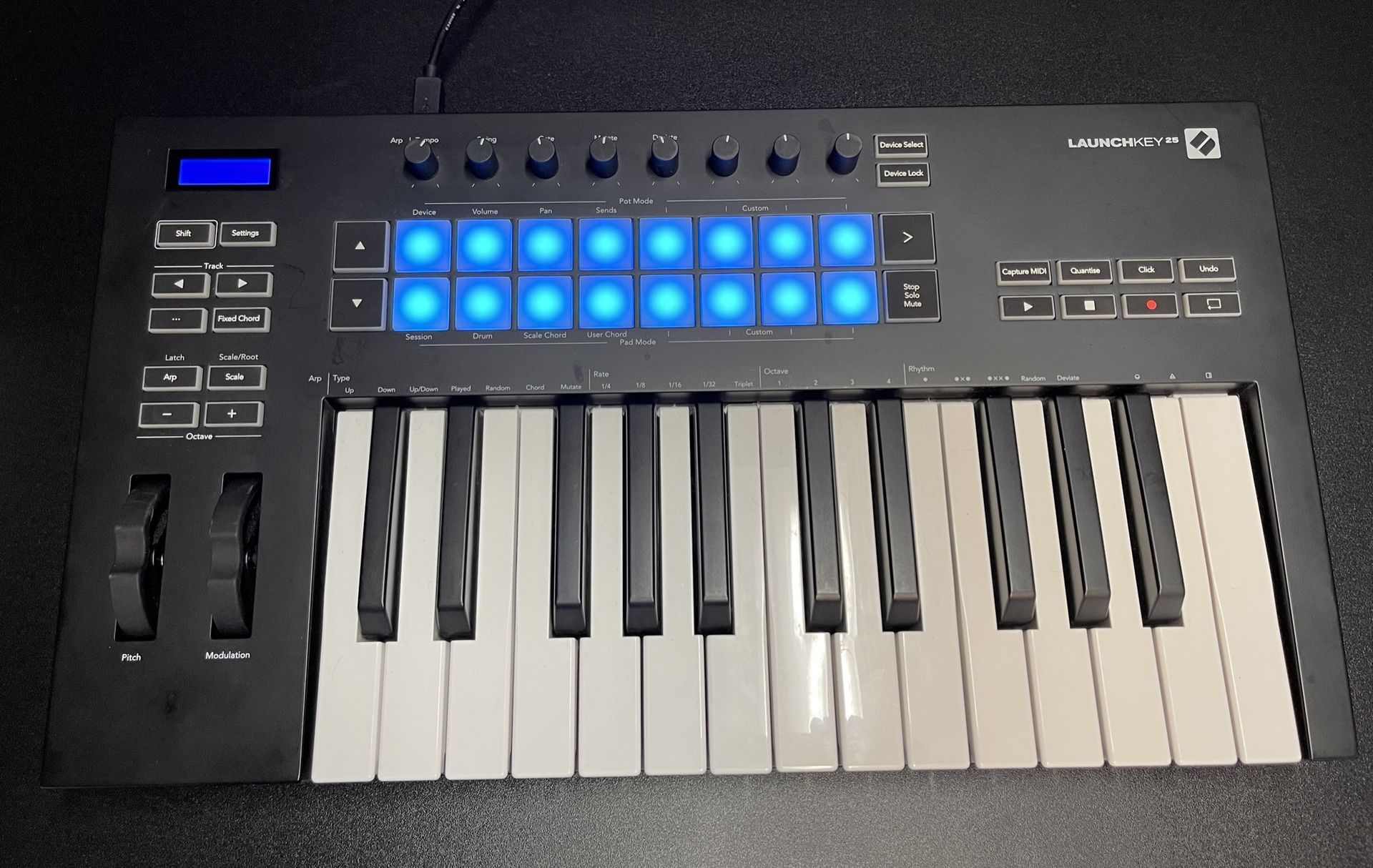 NOVATION LAUNCHKEY 25 MK3 (BLACK) MIDI CONTROLLER KEYBOARD OPTIMIZED ...