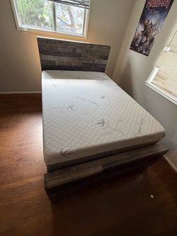 Ashley Furniture Full Size Bed Frame + Mattress – $250 OBO