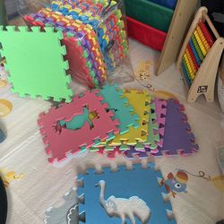 Foam gym playpen waterproof easy clean for kids toddler infant baby!