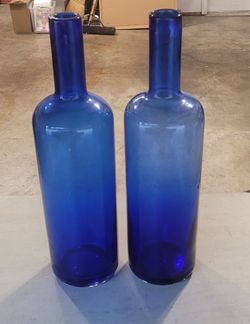Cobalt Blue Bottles – Set of 2