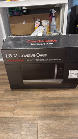 LG microwave oven over the range