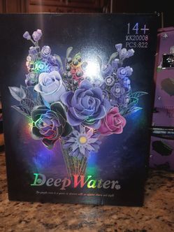 Deep Water Flower Bouquet Building Block Set 822pcs