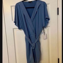NWT Dusty Blue Romper 