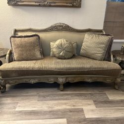 Sofa Set 3 Pieces W/sidetables Included