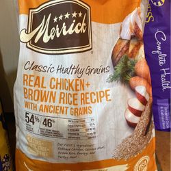 Merrick (adult) Real Chicken And Brown Rice With Ancient Grains 