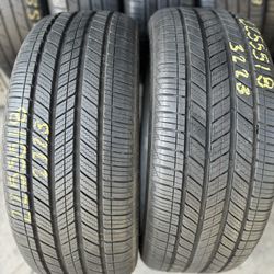 18” Tires Semi New Bridgestone 225/55/18 With Free Installation $160 Both
