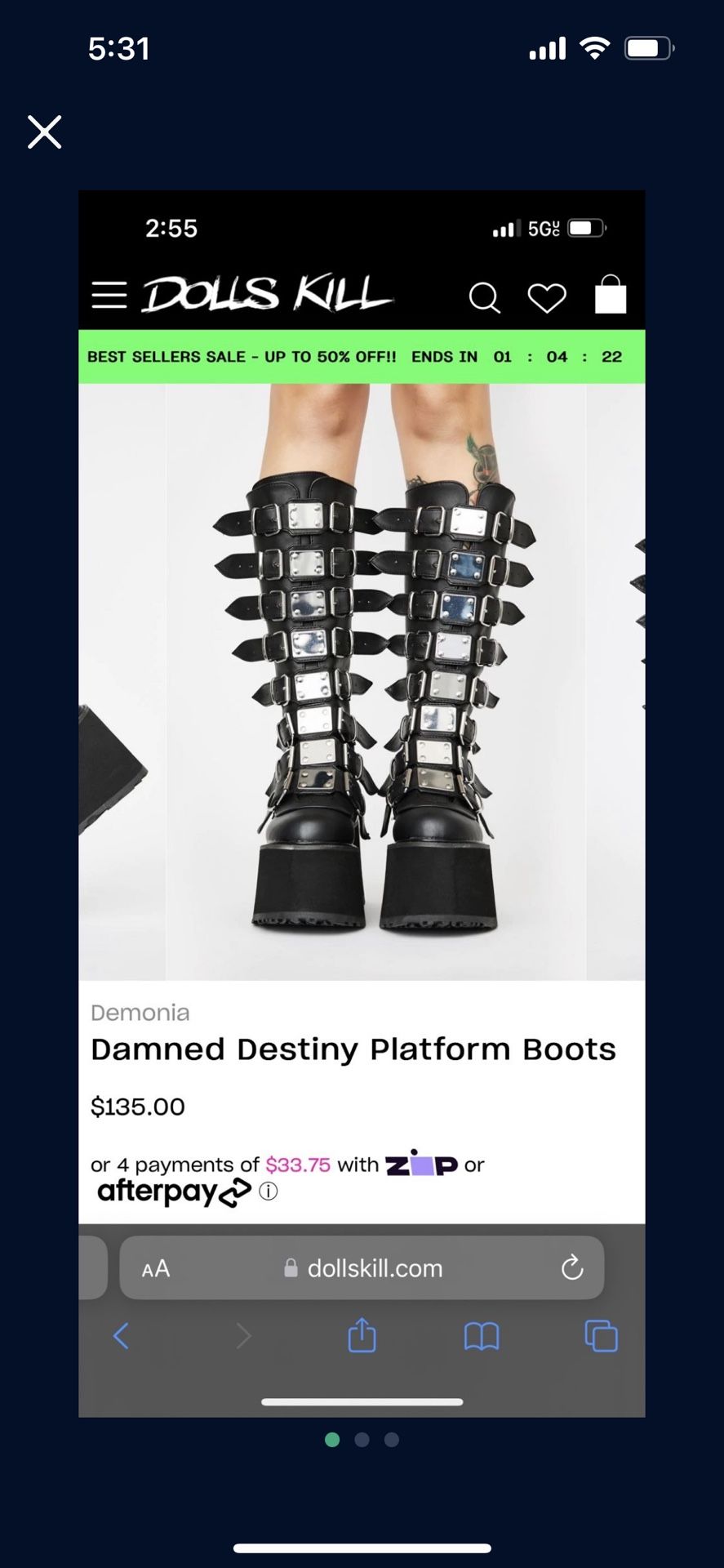 Demonia Damned Boots