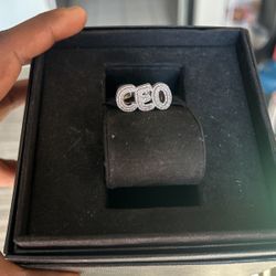 CEO Sliver And Diamond Ring 