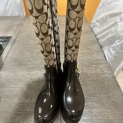 Coach Raining Boots Size 6