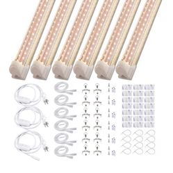 14 x 4’ T8 LED Full Spectrum Lights 