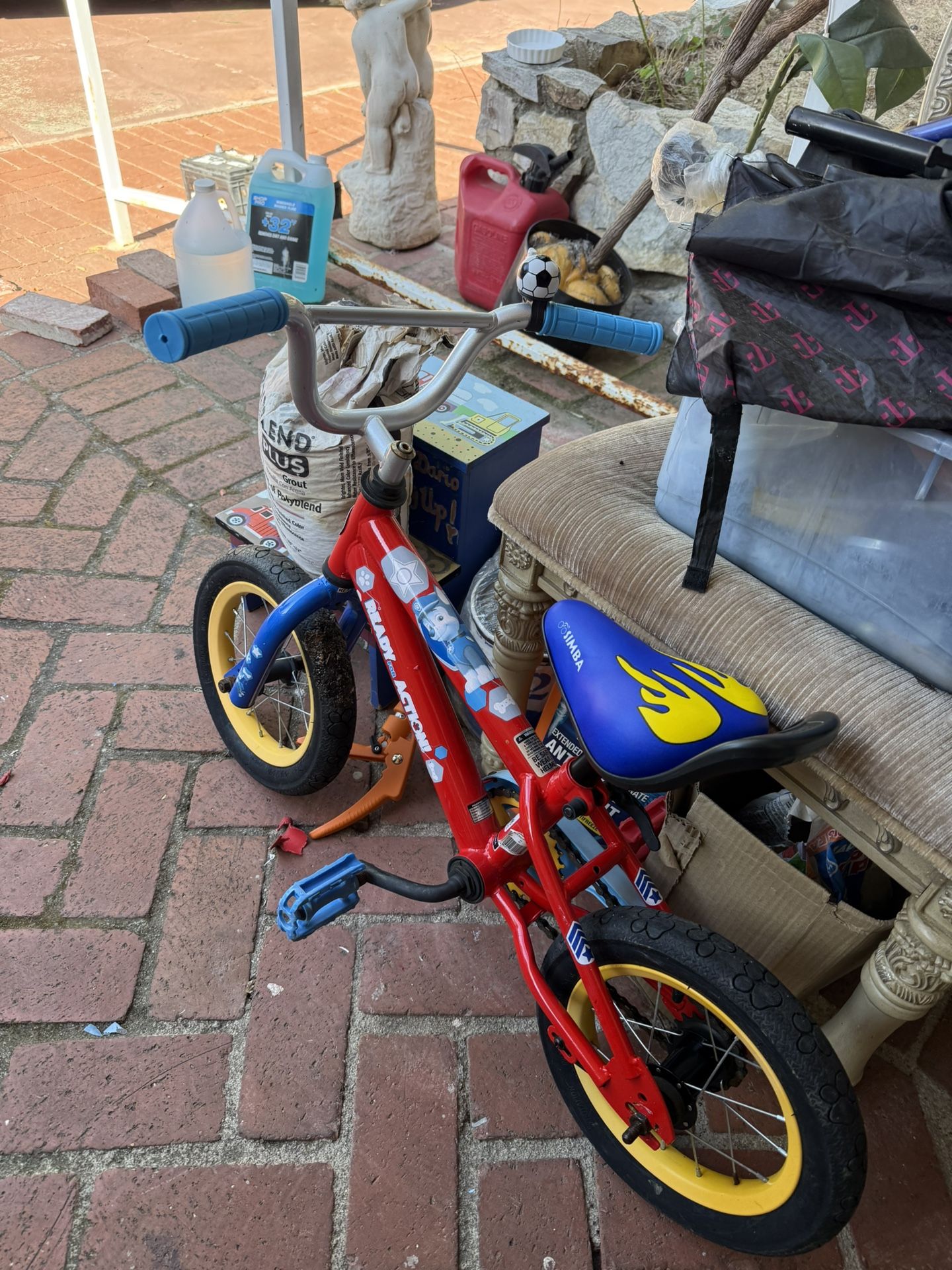 paw patrol toddler bike