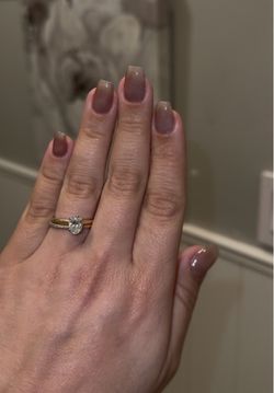 Oval Solitaire Diamond Engagement Ring