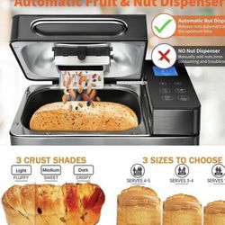 KBS 17-in-1 Bread Maker-Dual Heaters,