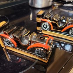 X2 Made In Japan Antique Car Book Holders